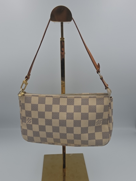 Louis Vuitton Handbags - Louis Vuitton Damier Azur Small Pochette Accessoires W/ Original Strap (EUC)COA✨